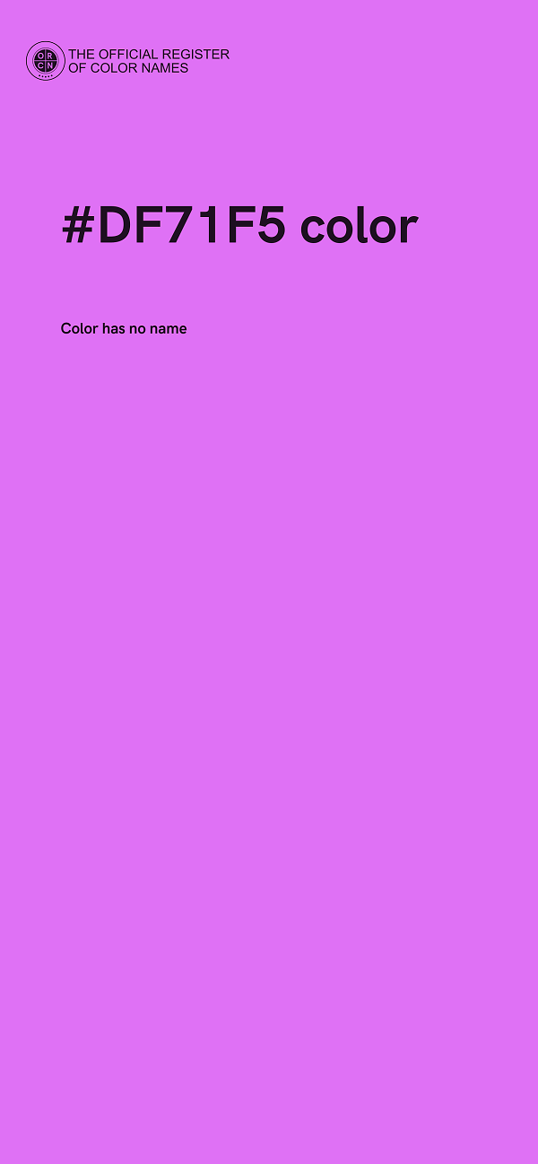 #DF71F5 color image