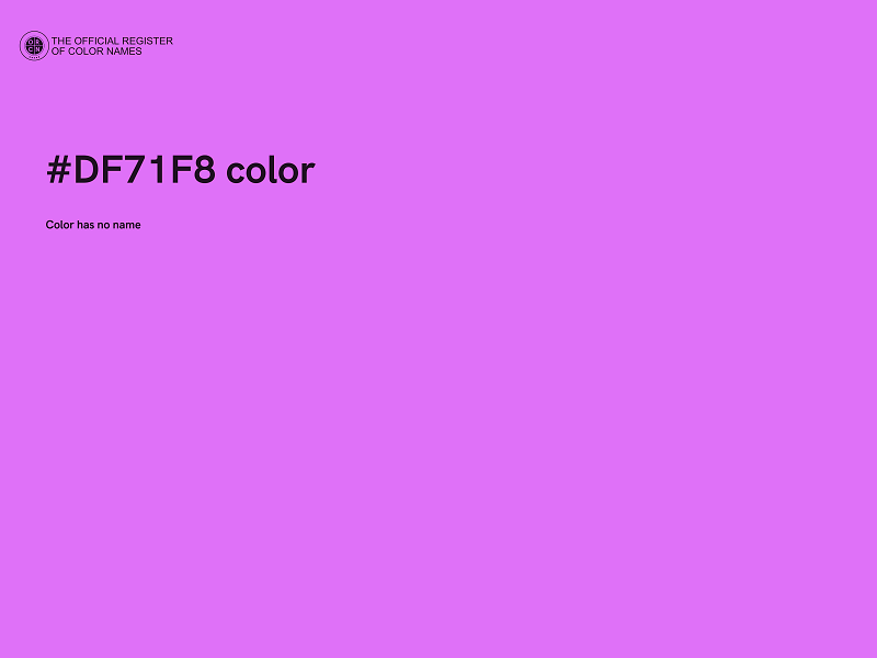 #DF71F8 color image