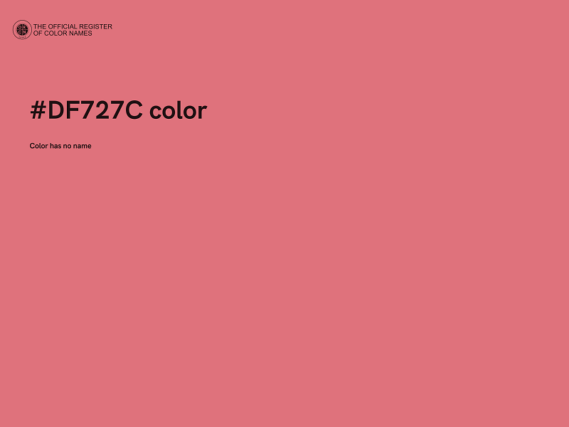 #DF727C color image