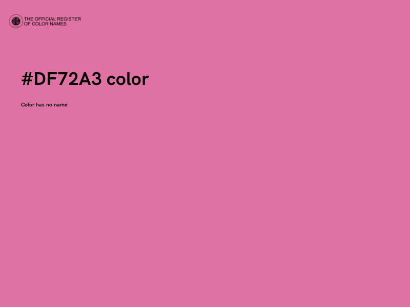 #DF72A3 color image