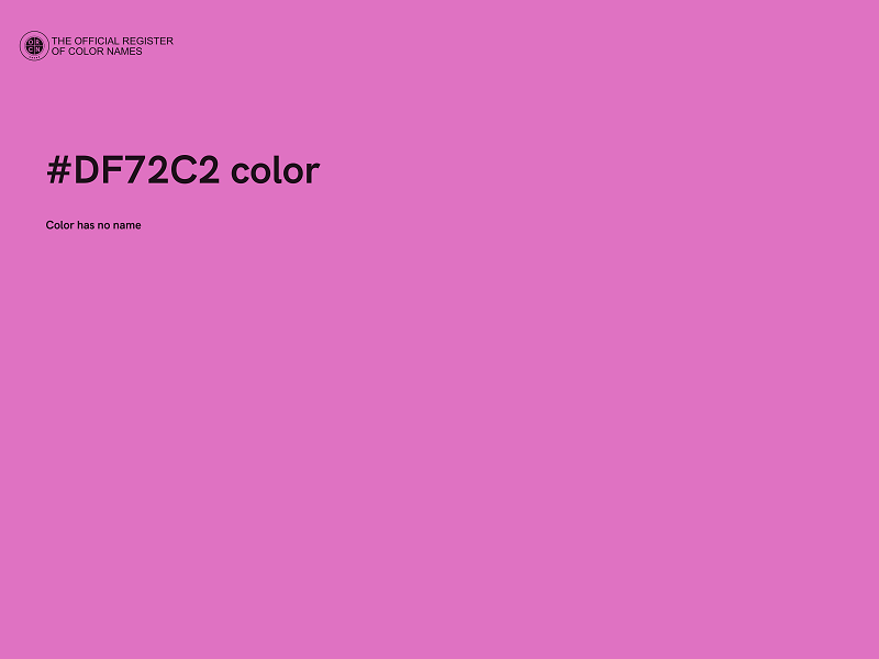 #DF72C2 color image