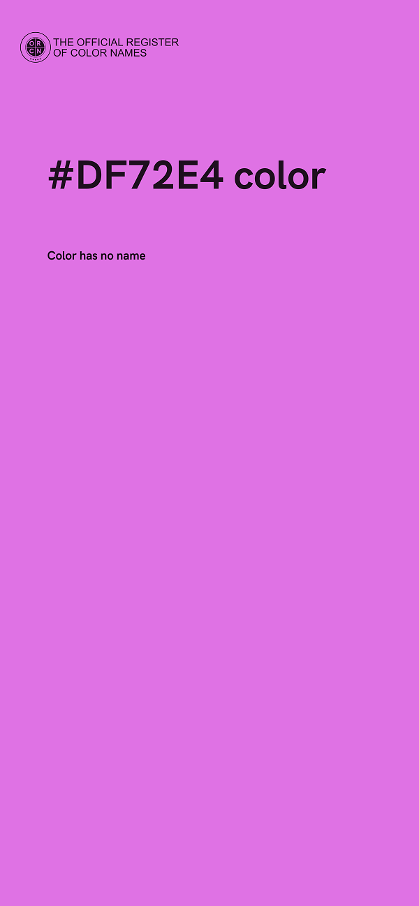 #DF72E4 color image