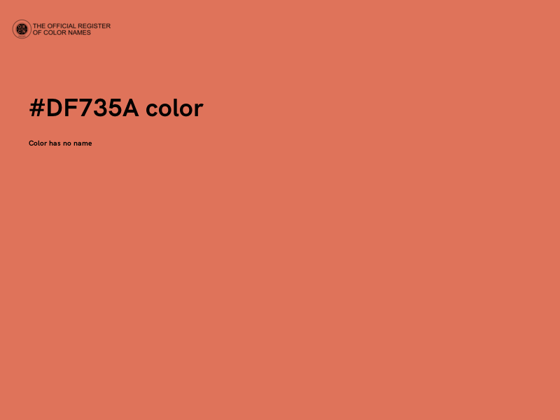 #DF735A color image