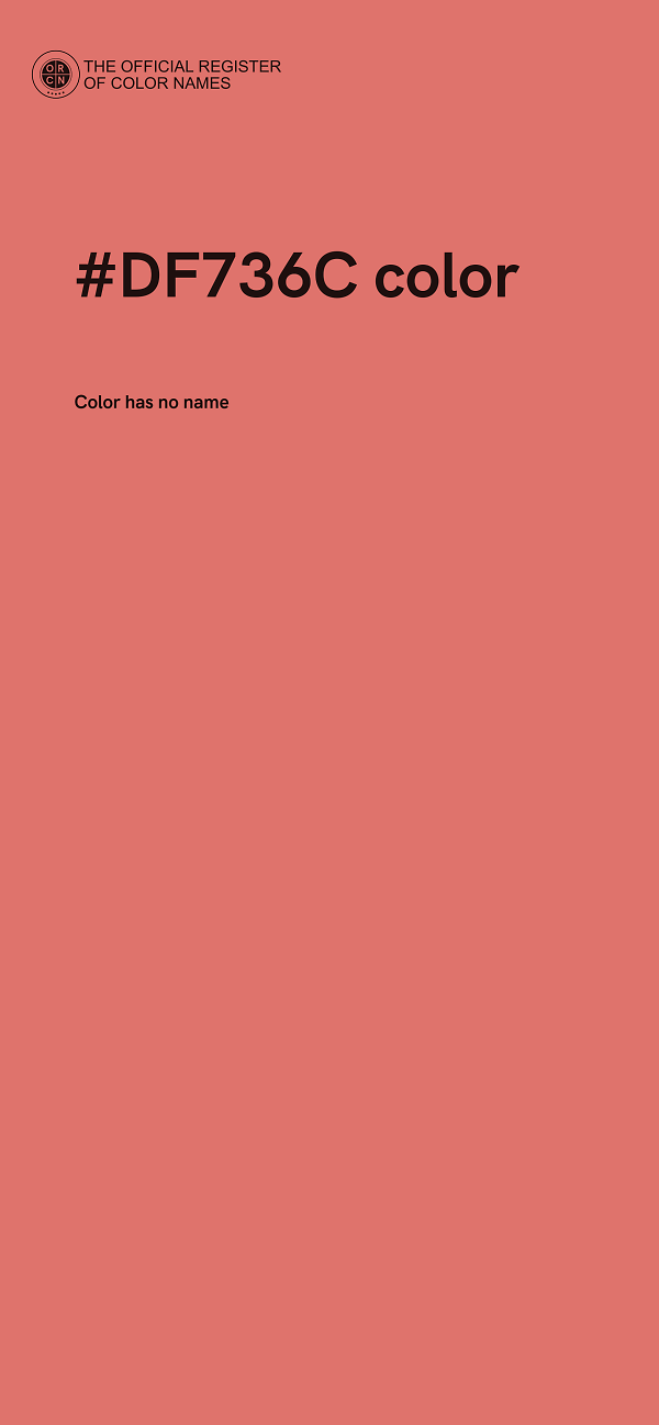 #DF736C color image