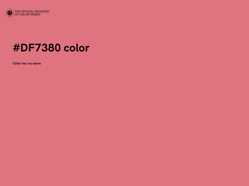 #DF7380 color image