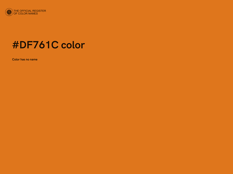 #DF761C color image