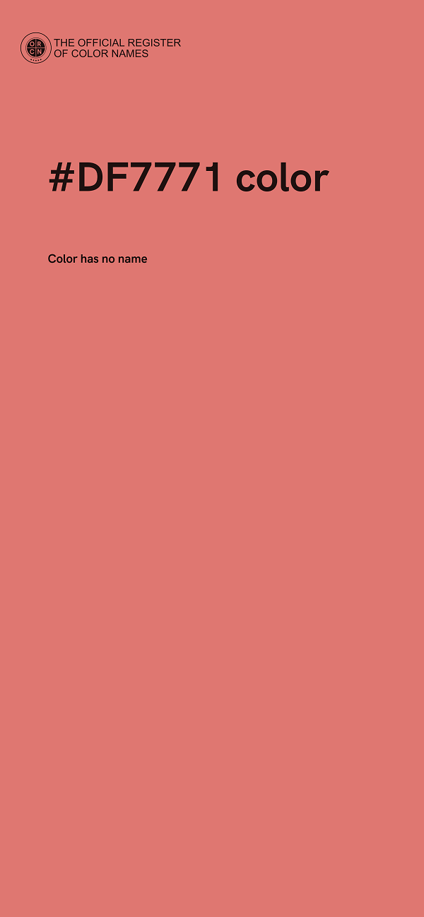 #DF7771 color image