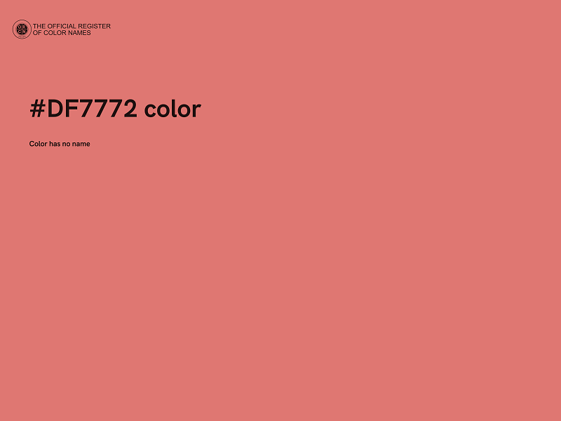 #DF7772 color image