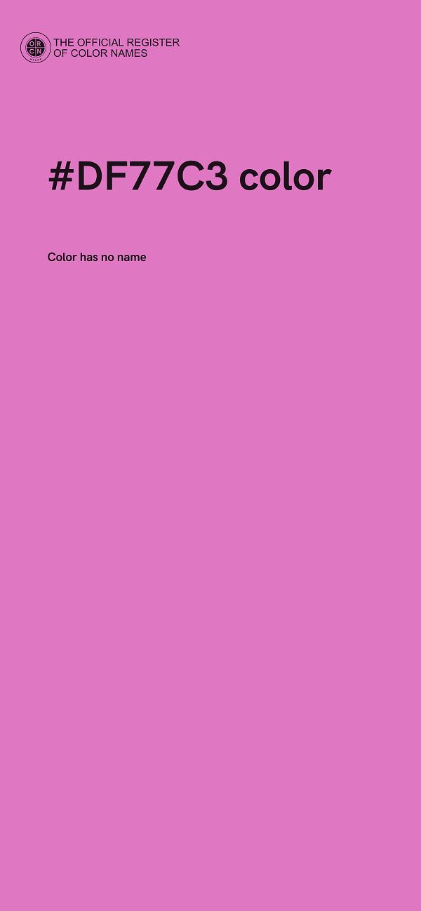 #DF77C3 color image