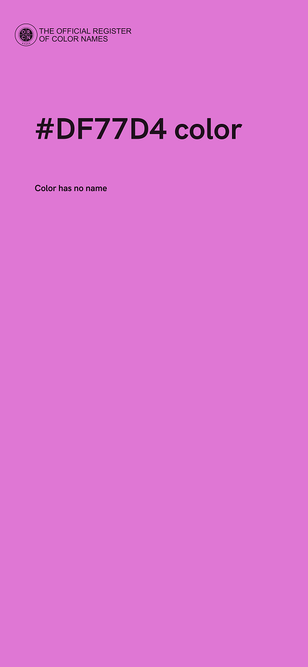 #DF77D4 color image