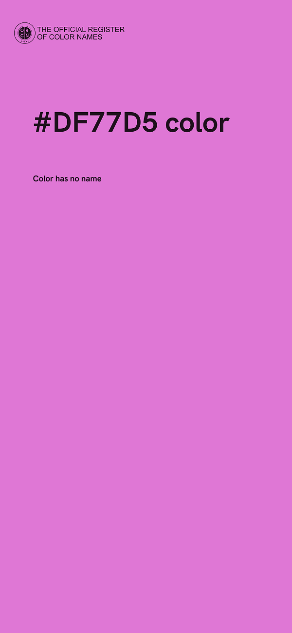 #DF77D5 color image