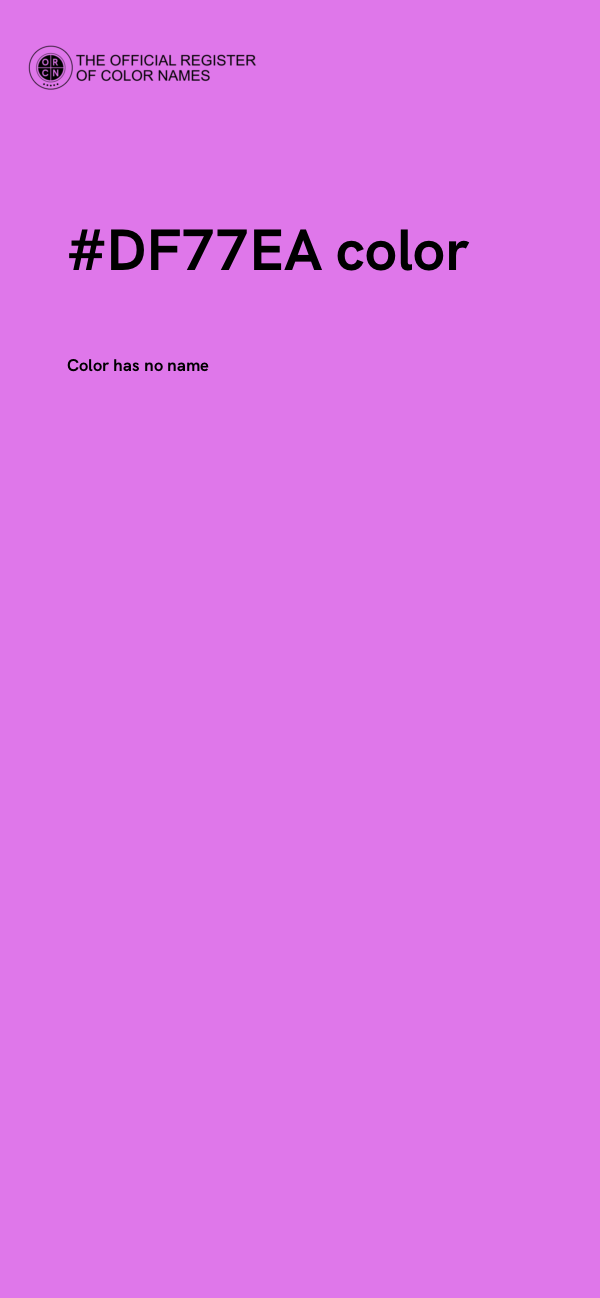 #DF77EA color image