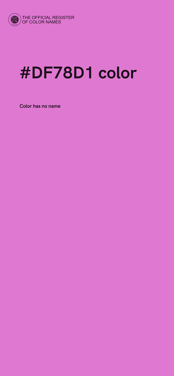 #DF78D1 color image
