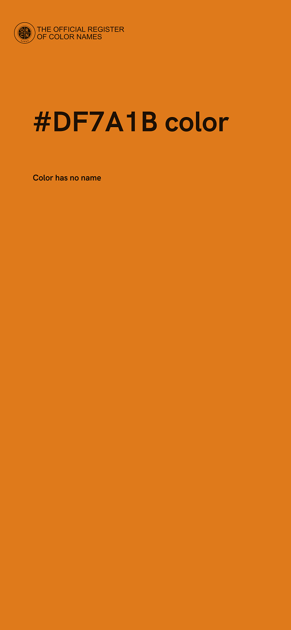 #DF7A1B color image