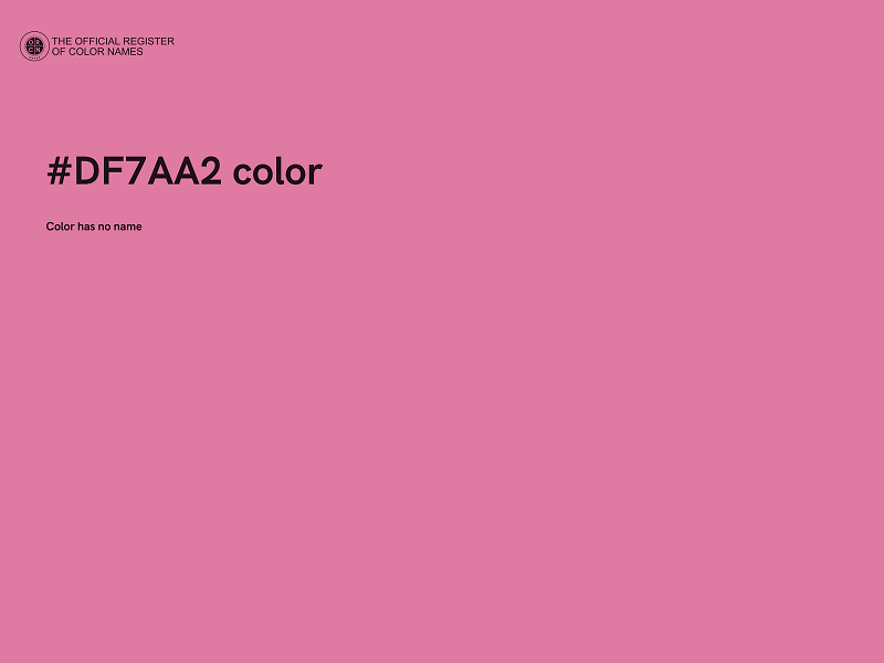 #DF7AA2 color image