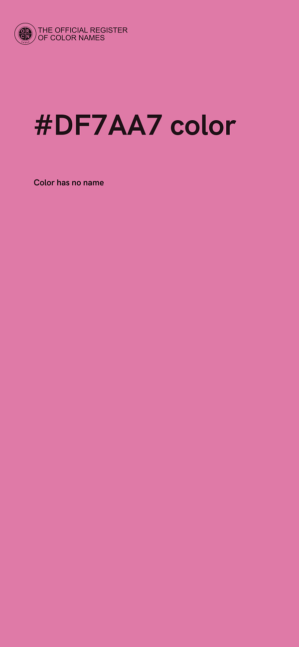 #DF7AA7 color image