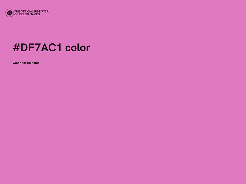 #DF7AC1 color image