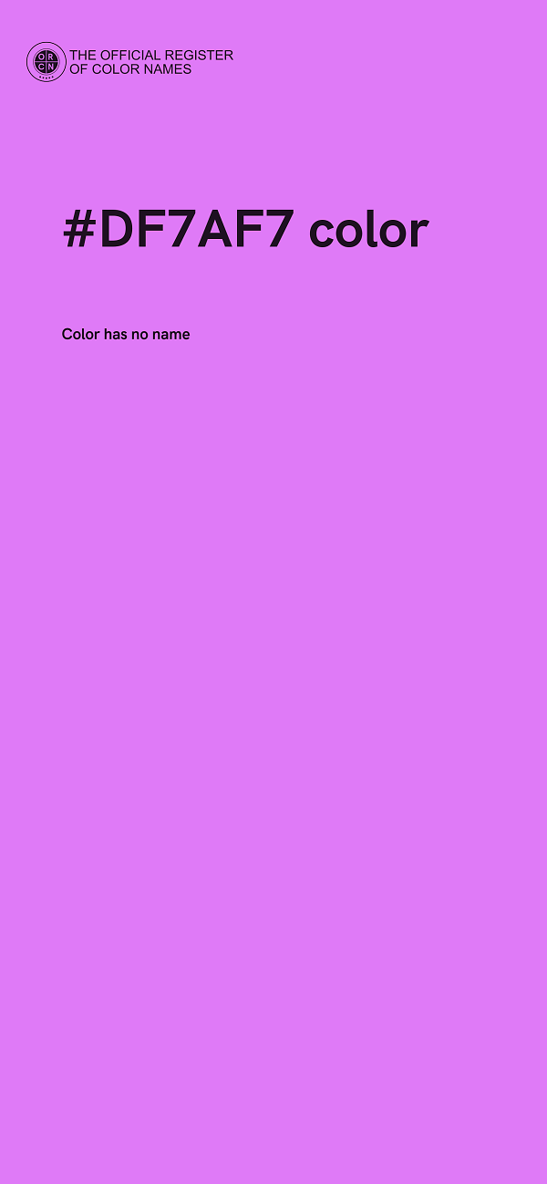 #DF7AF7 color image