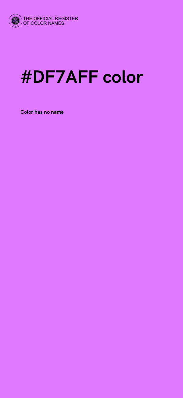 #DF7AFF color image