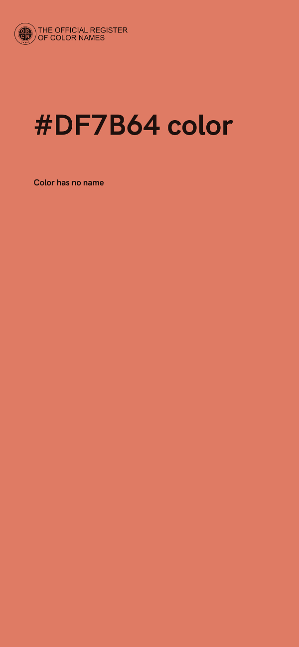 #DF7B64 color image