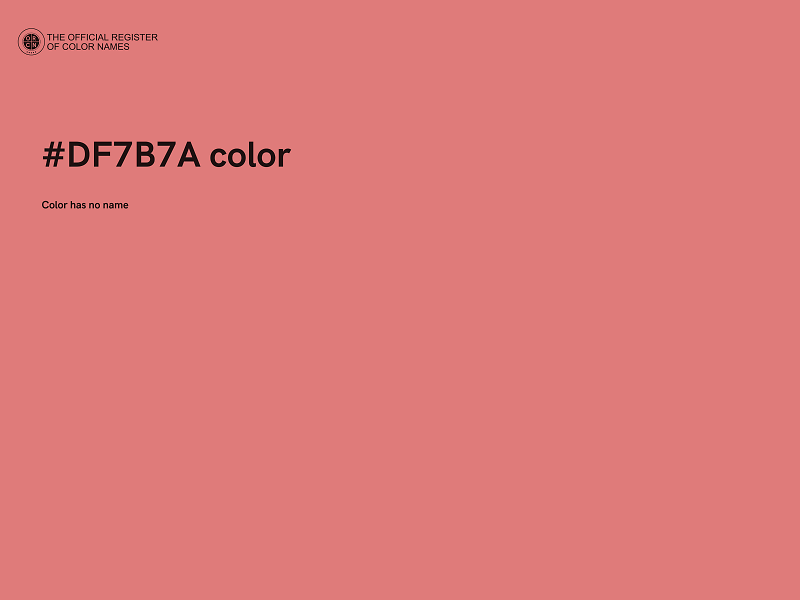 #DF7B7A color image