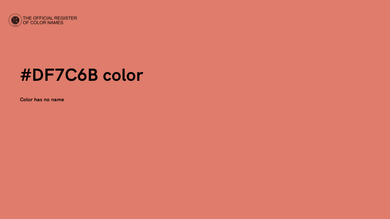 #DF7C6B color image
