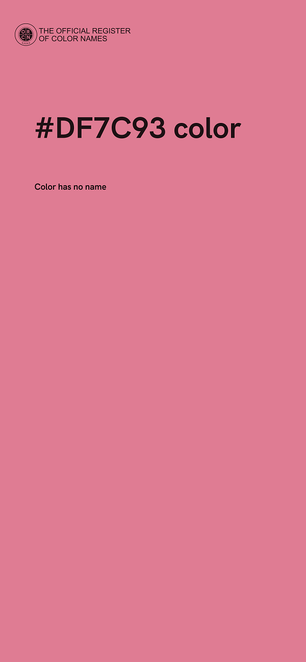 #DF7C93 color image