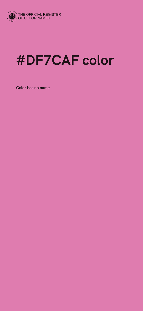 #DF7CAF color image