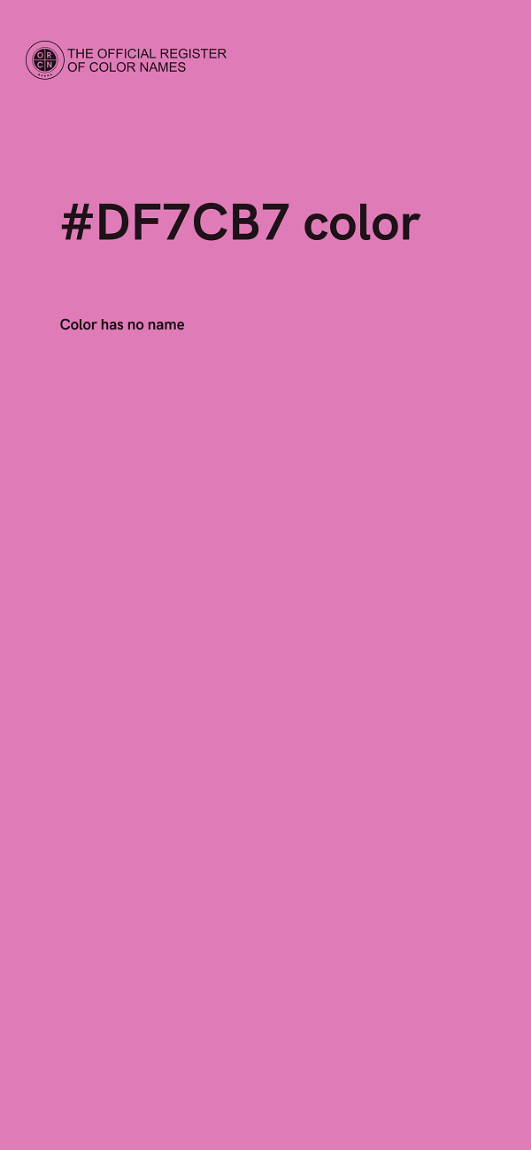 #DF7CB7 color image