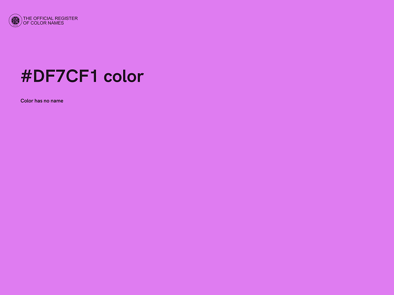 #DF7CF1 color image