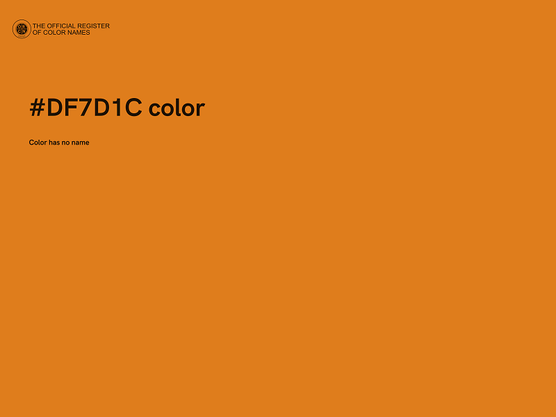 #DF7D1C color image
