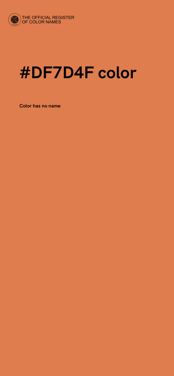 #DF7D4F color image