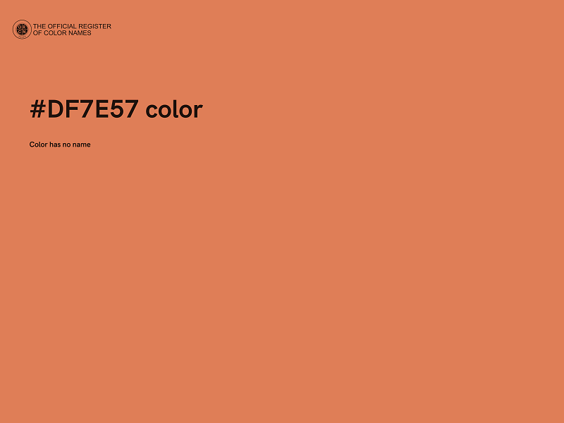 #DF7E57 color image