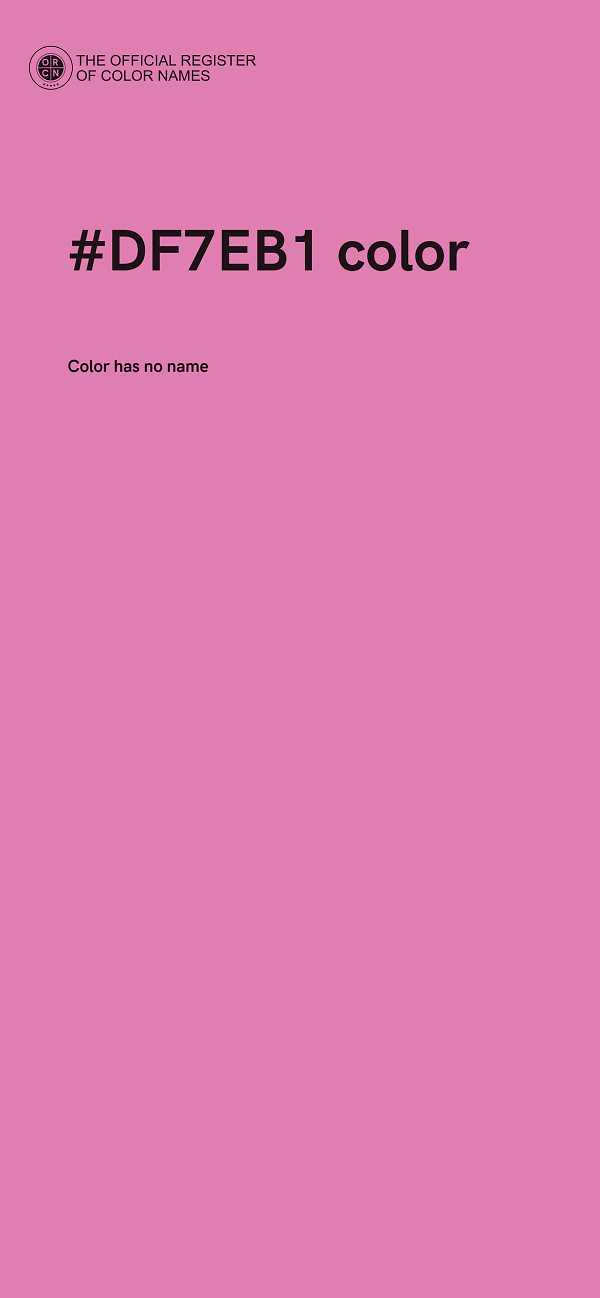 #DF7EB1 color image