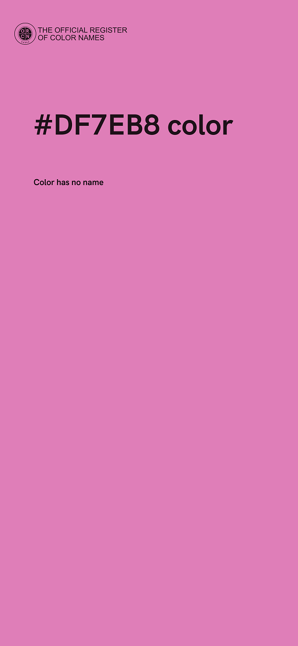 #DF7EB8 color image