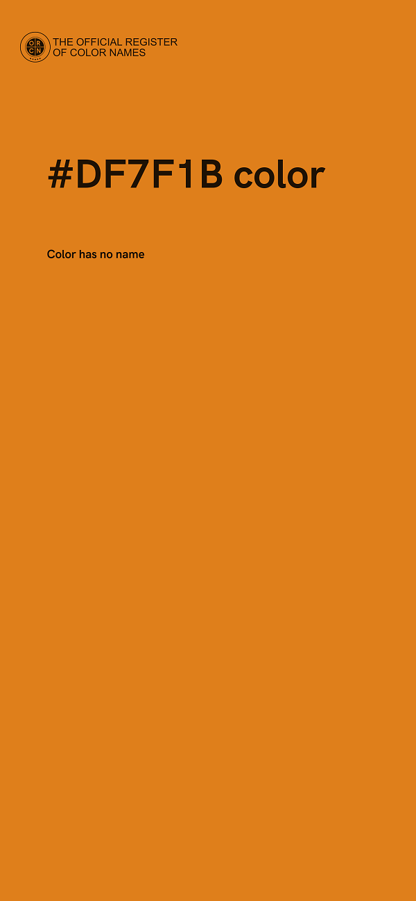 #DF7F1B color image