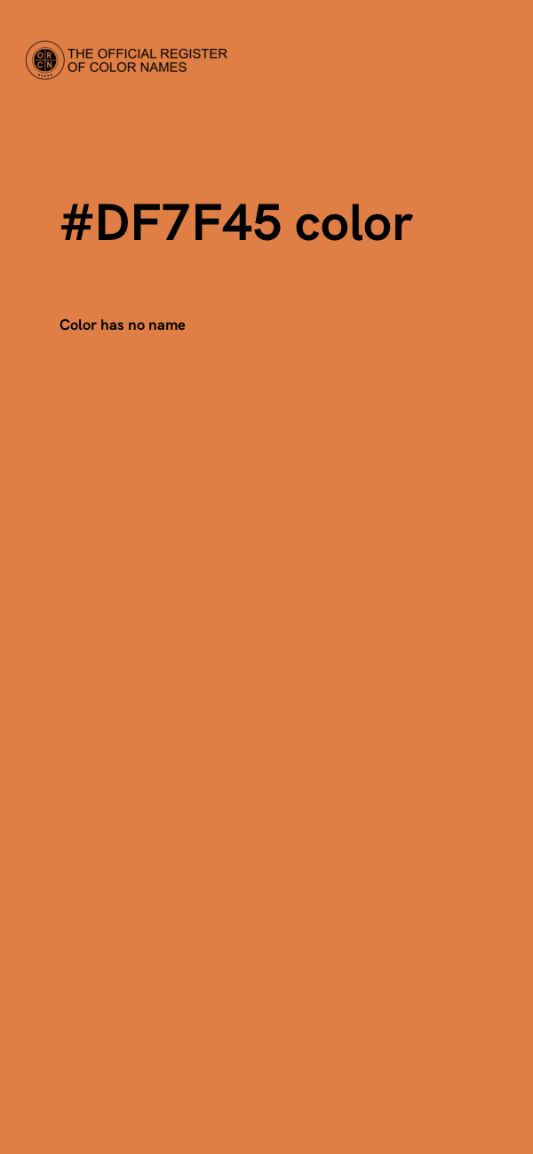 #DF7F45 color image