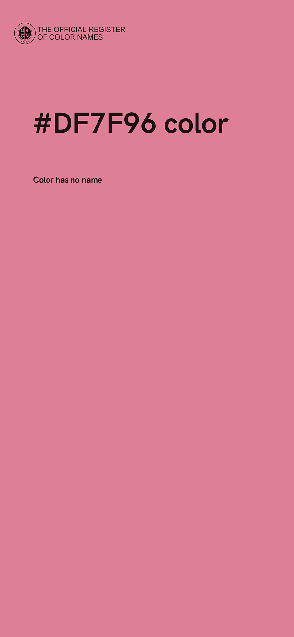 #DF7F96 color image