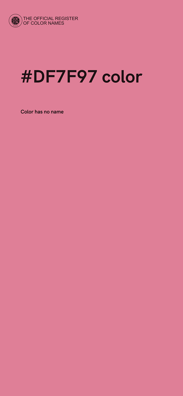 #DF7F97 color image