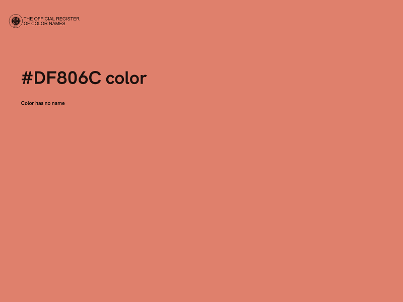 #DF806C color image
