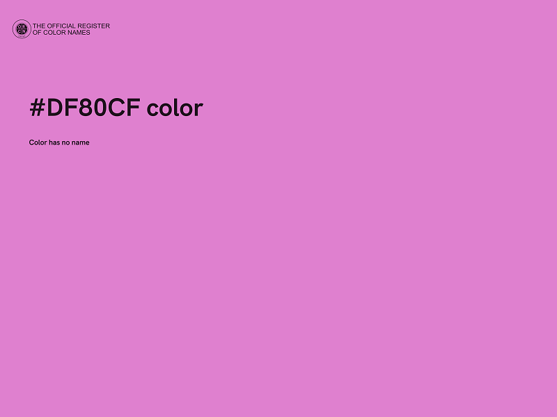 #DF80CF color image
