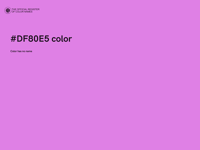 #DF80E5 color image