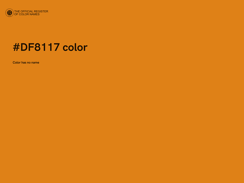 #DF8117 color image