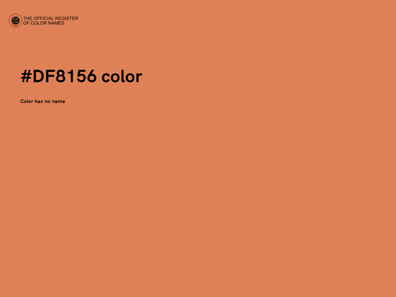 #DF8156 color image