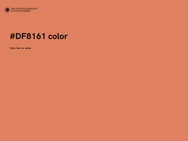 #DF8161 color image