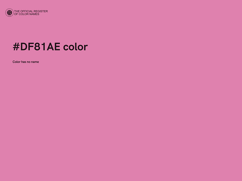 #DF81AE color image