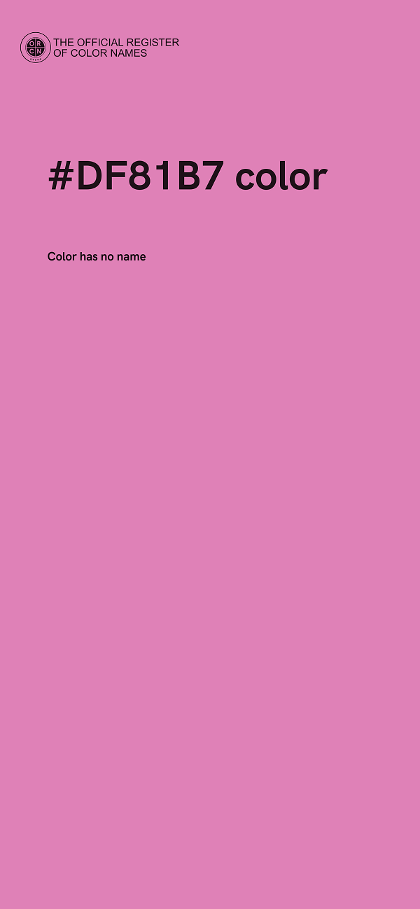 #DF81B7 color image