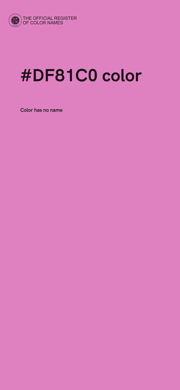 #DF81C0 color image