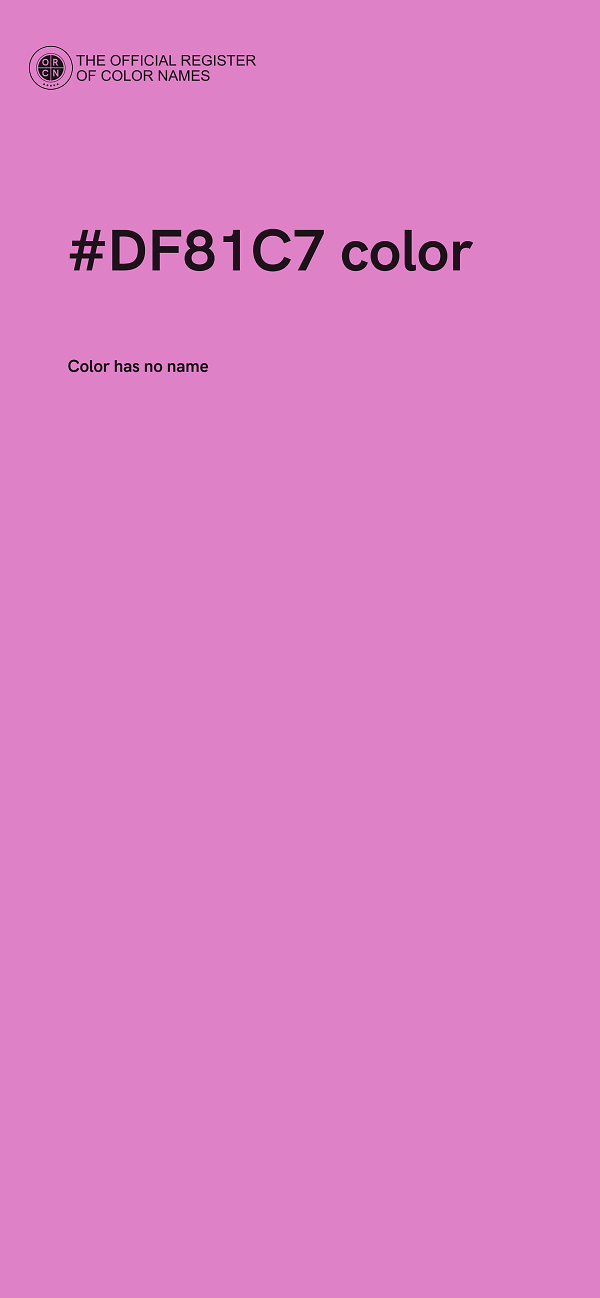 #DF81C7 color image