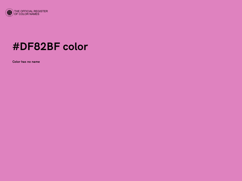 #DF82BF color image
